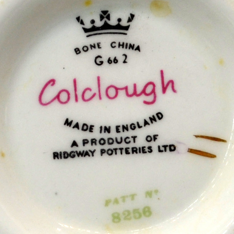 Colclough China Pink Roses Teacup and Saucer 8256
