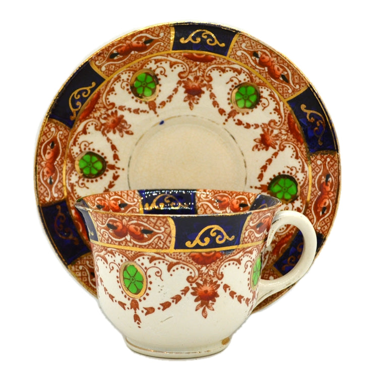 Burgess Bros Carlisle Ware 883 Pattern Imari China Teacup & Saucer