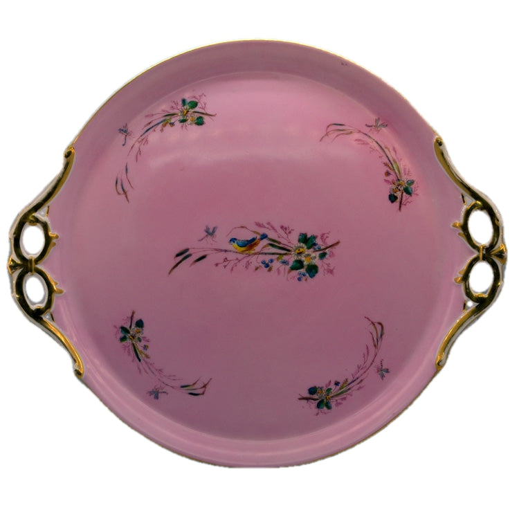 Antique Biedermeier Porcelain Tray 