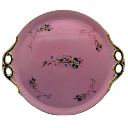 Antique Biedermeier Porcelain Tray 