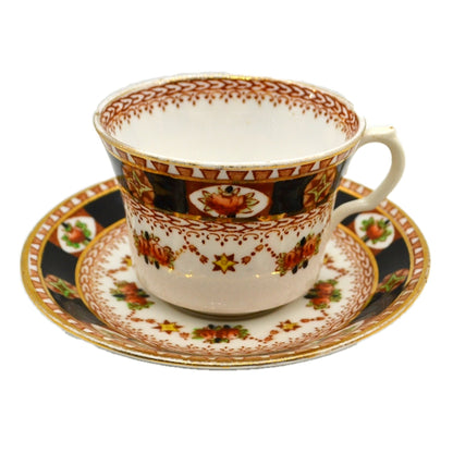 Antique Reid & Co Roslyn Imari China 2178 Teacup & Saucer