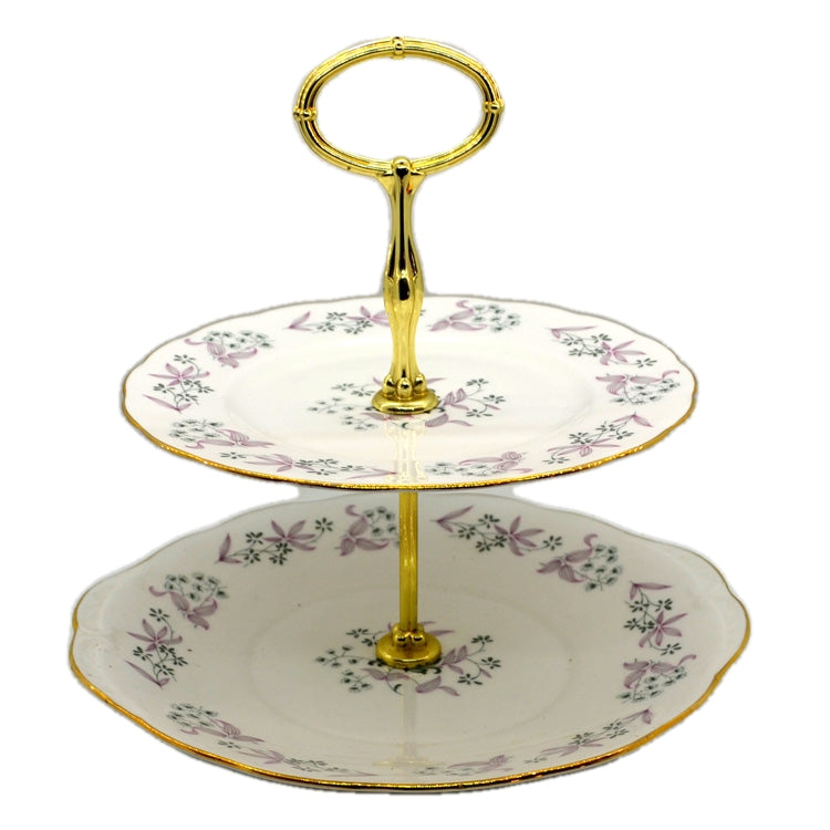 Colclough Adam China Two Tier Cake Stand