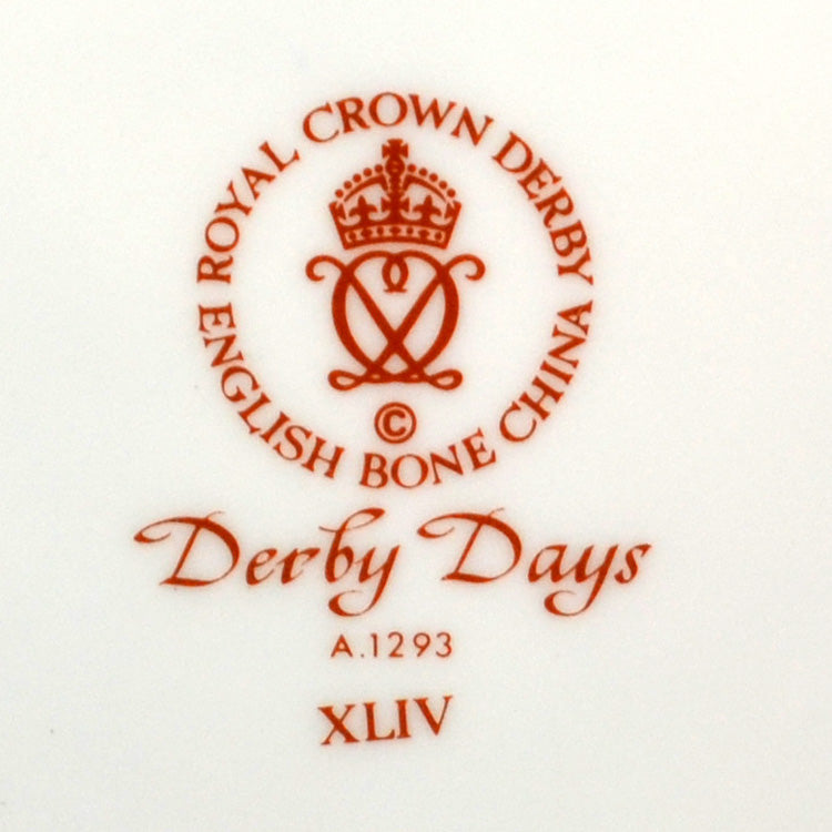 Royal Crown Derby China Derby Days Cabinet Plate 1981