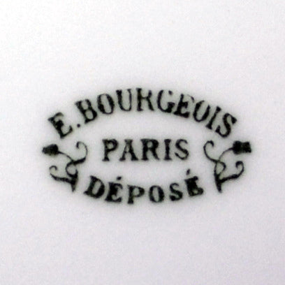 E Bourgeois china marks circa 1880