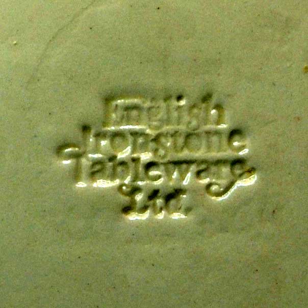 English Ironstone Tableware china marks