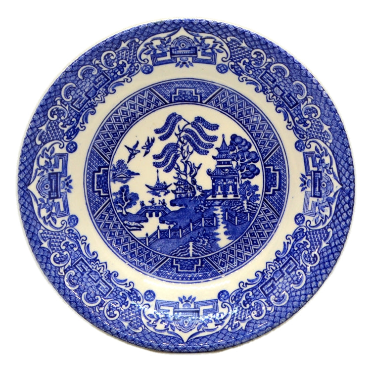 English Ironstone Tableware China Blue Willow Small Dessert Bowl ...