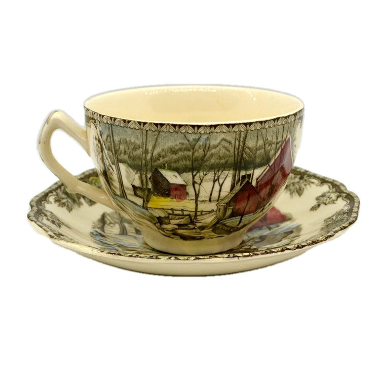 Johnson Brothers Friendly Village China Teacup and Saucer The Ice House