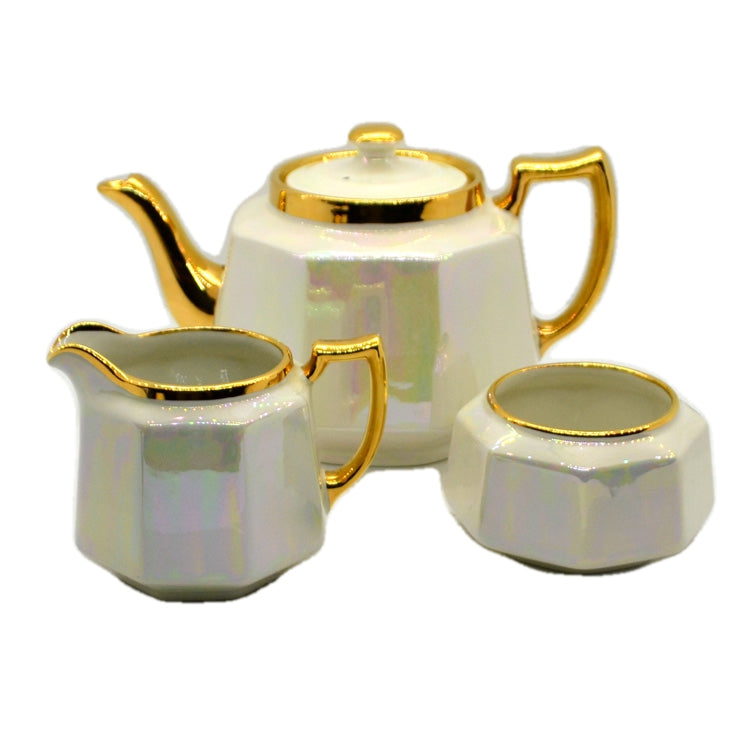 H J Woods China Lustre ware Teapot Set