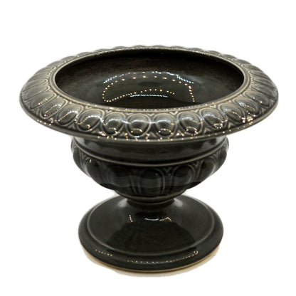 Vintage Holkham Studio Pottery Large Dove Grey Urn Vase