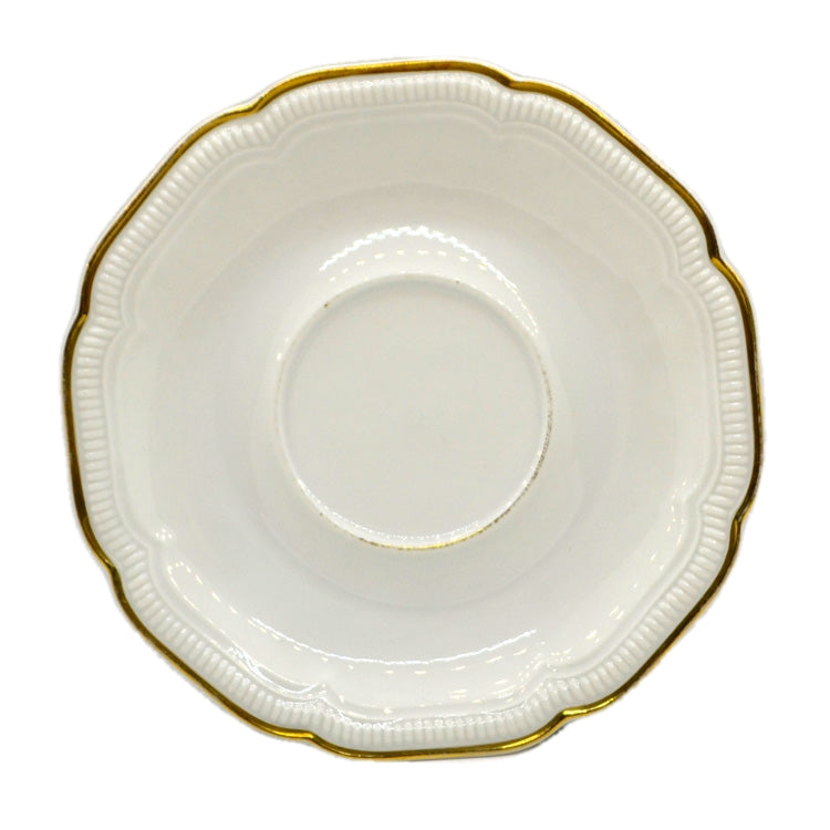 Hutschenreuther Gold and White China Saucer