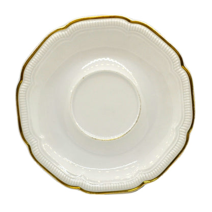 Hutschenreuther Gold and White China Saucer