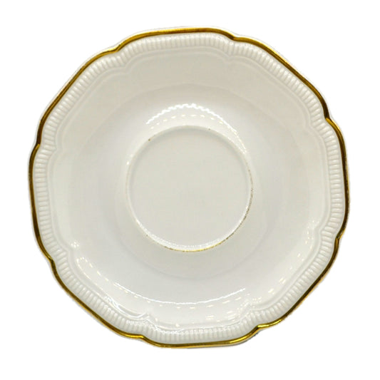 Hutschenreuther Gold and White China Saucer