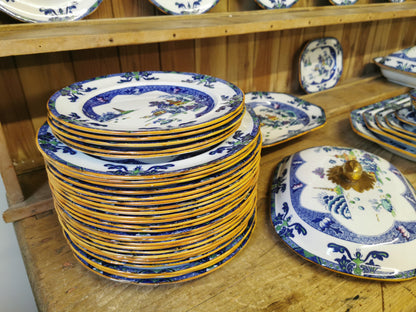 Antique Copeland Spode Landscape Coloured China Small Soup Bowl 1914