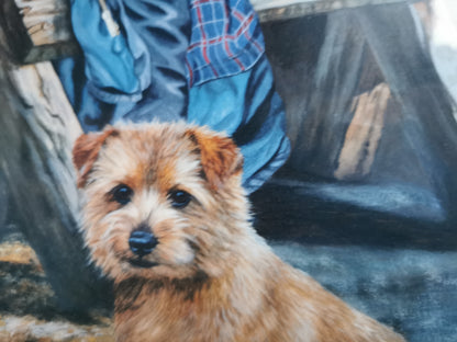 Pippa Thew Norfolk Terriers Signed Limited Edition Print