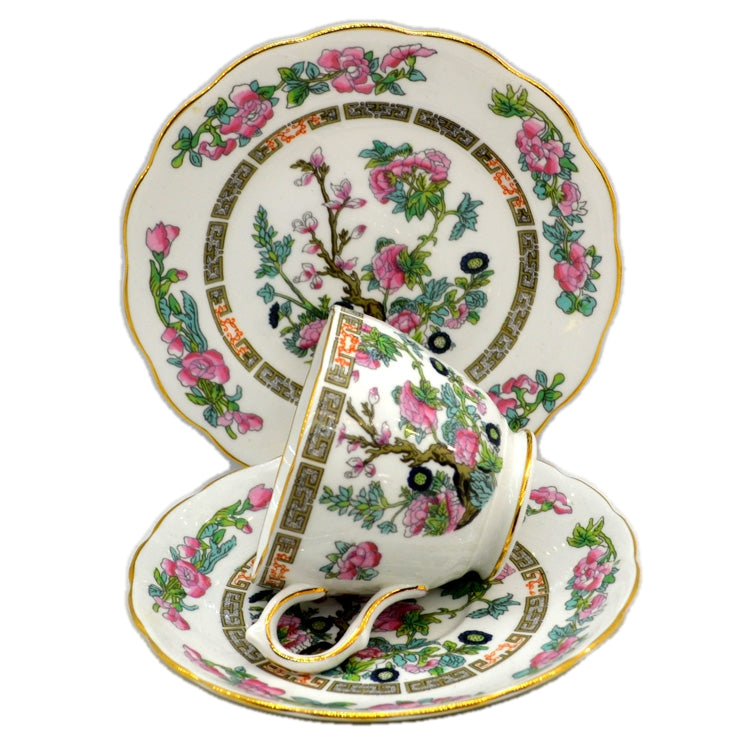 Grosvenor Bone China Indian Tree Teacup trio