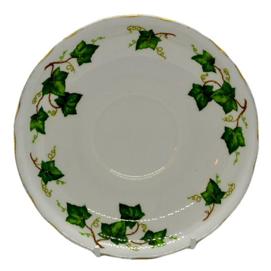 deep breakfast saucer Colcough ivy leaf china