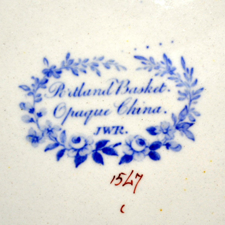 John and William Ridgway China Portland Basket Antique Plate 1814-1830