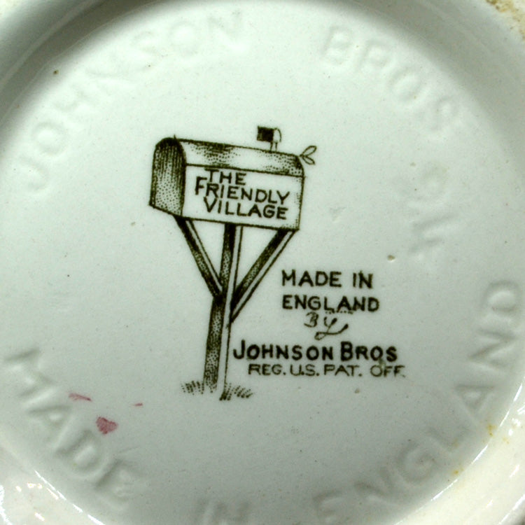 Johnson Brothers China The Friendly Village Coffee Pot with Hunting Scene Lid