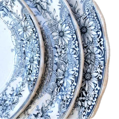 Sterling platters circa 1898 by keeling & Co in Ironstone china