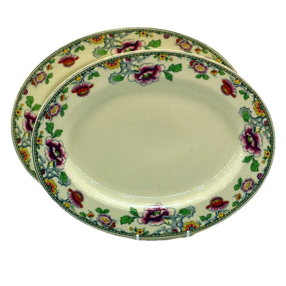 J & G meakin jacobean ware platter set