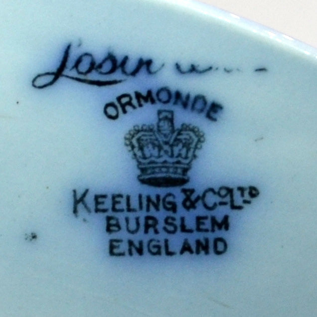 Keeling & Co Ltd Losol Ware Ormonde china mark