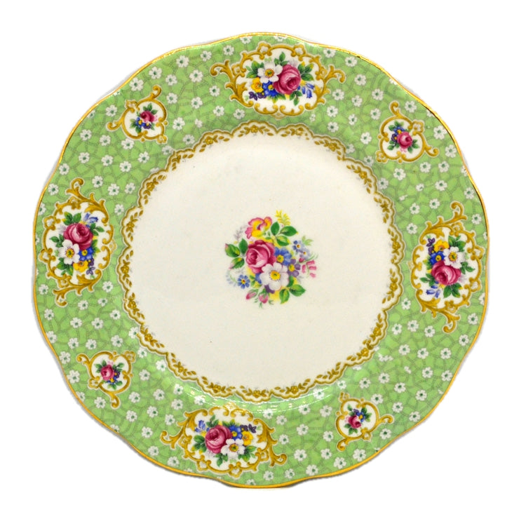 Queen anne gainsborough floral china plate