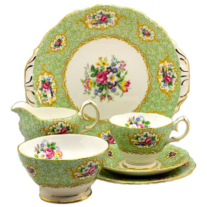 vintage tea set Queen Anne