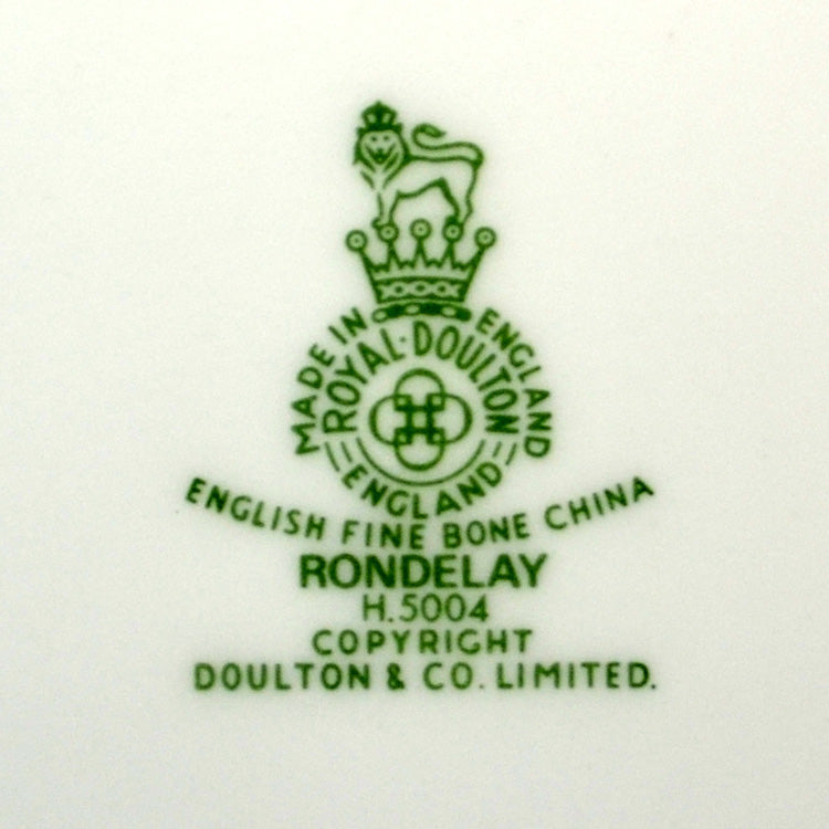 Royal Doulton China Rondelay H 5004 16.25-inch Oval Platter marks