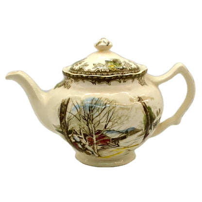 Johnson Bros China The Friendly Village "Sugar Maples" Teapot