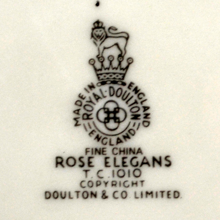 Royal Doulton Rose elegans TC1010 factory mark