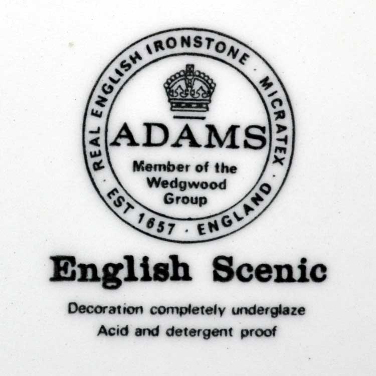 Adams english scenic china marks