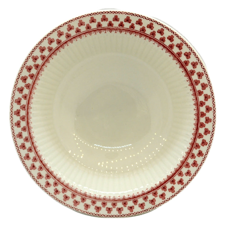 Adams Victoria Red and White china Cereal Bowl