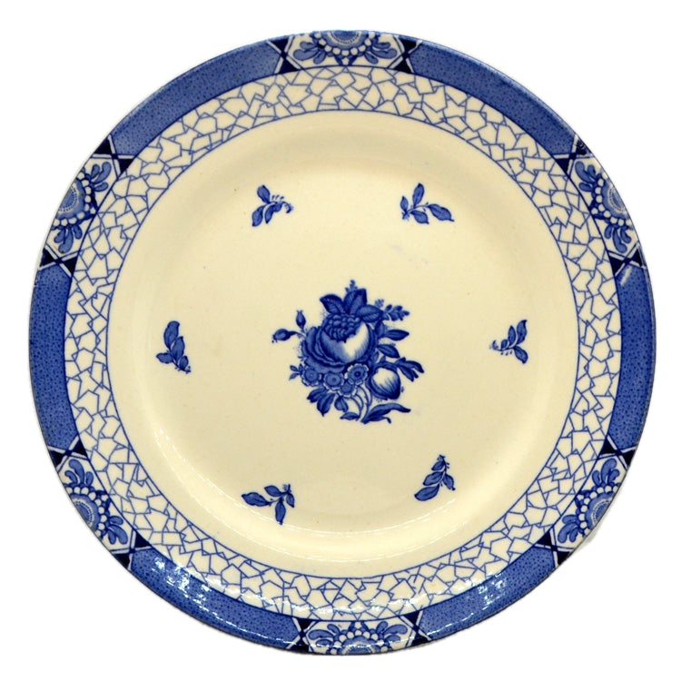 Adams Juliet Blue and White China 8-7/8th-inch Dessert Plate