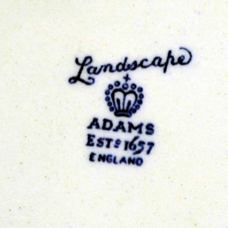 adams landscape china mark