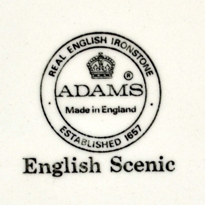 Adams English Scenic Green and White China mark