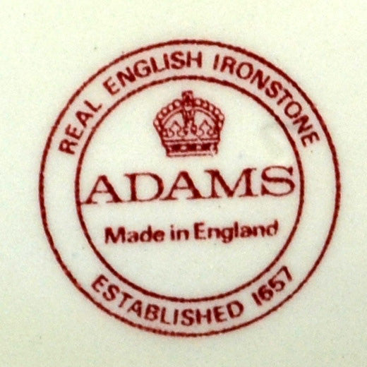 Adams Victoria Red and White China Side Plate