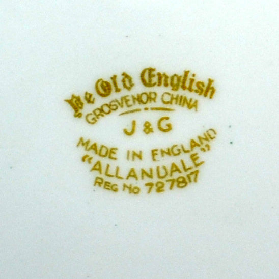 Jackson and Gosling The Old English Grosvenor Allandale 8534 China Cake Plate