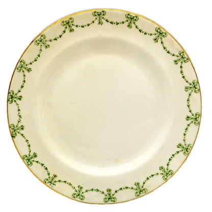 Allertons Ltd Old Englich Green and White China Georgian Side Plate