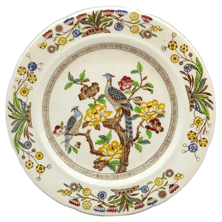 Antique Ashworth Brothers Asiatic Bird Plate