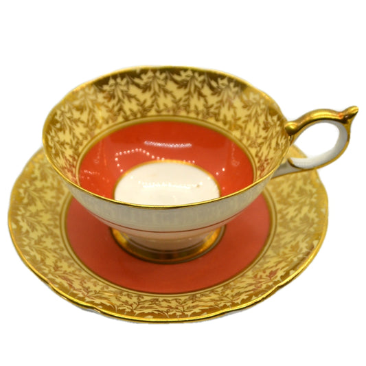 Aynsley Open Bowl China Teacup & Saucer