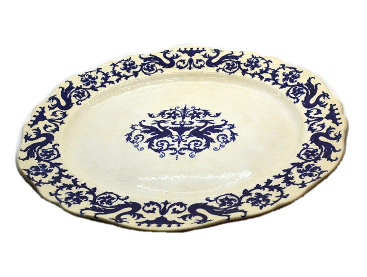 John Ridgway & Co Medusa China Grand Platter 1841-1855