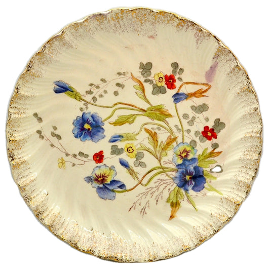 Franz Anton Mehlem Bonn Rhein Floral China Plate