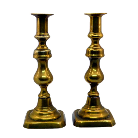 antique brass candlesticks