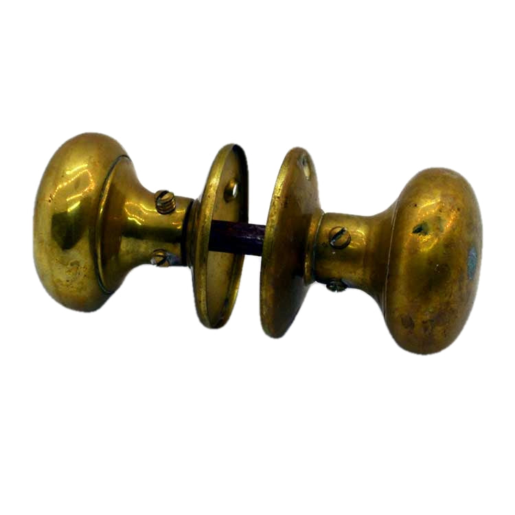Genuine Antique Brass Door Knobs set