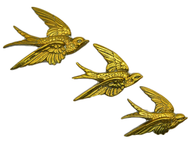 Antique Brass Birds