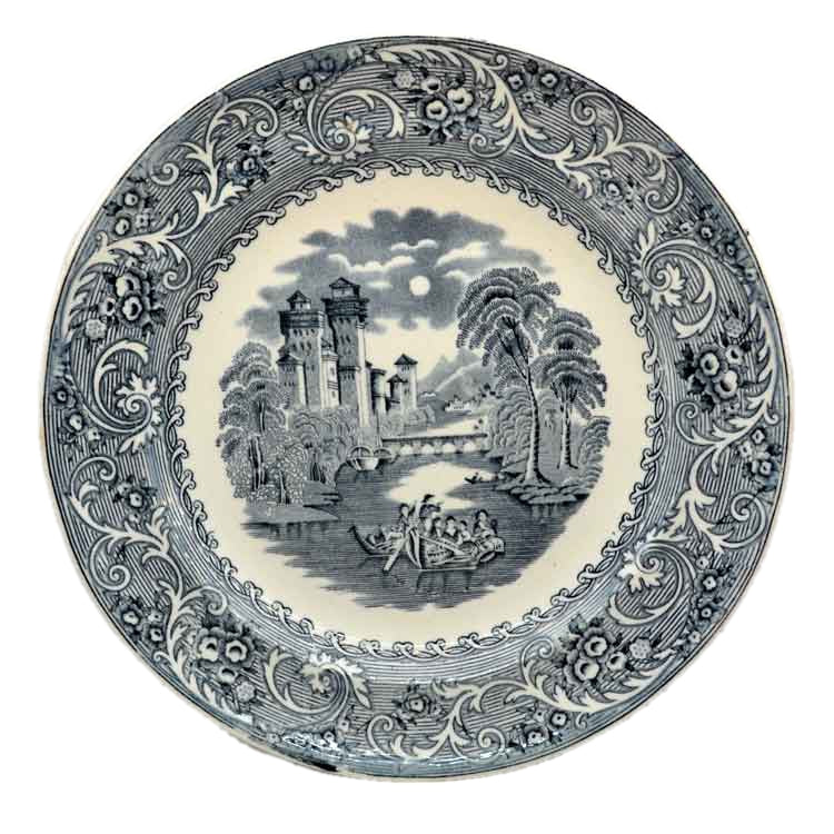 Antique Burgess & Leigh Hill Pottery Plate shops