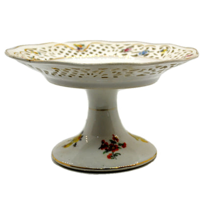 Schumann Dresden Pierced Porcelain China Cake Stand