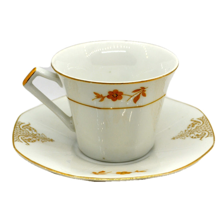Art Deco China Teacup and Saucer