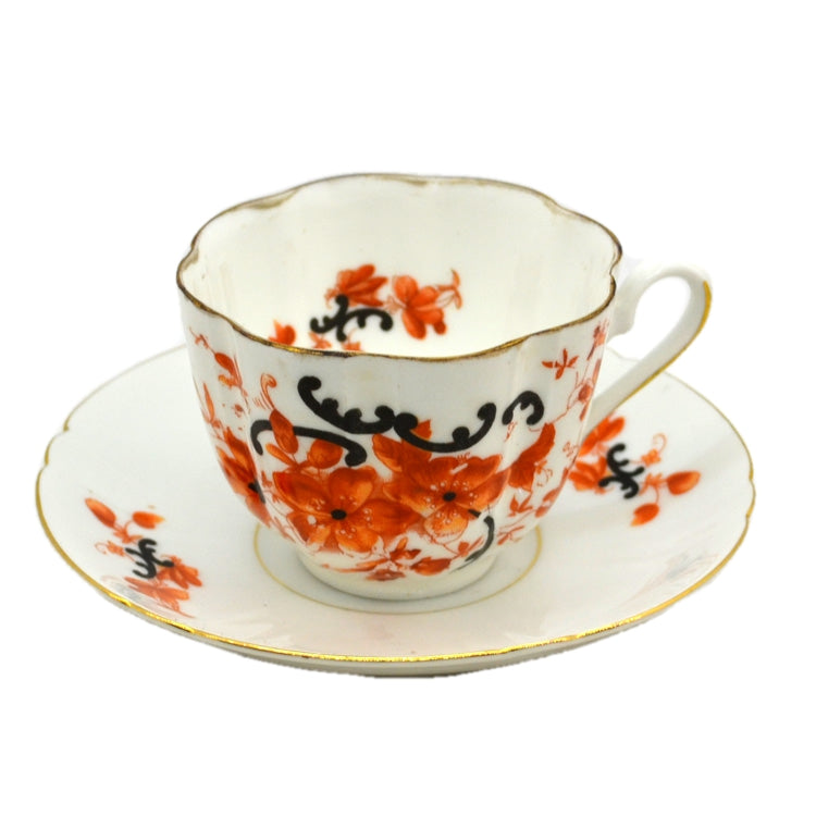 Antique Fine Porcelain China Teacup and Saucer