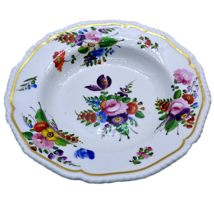 Derby antique china hand painted and guilded